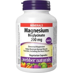 [NỘI ĐỊA CANADA] Viên uống Magnesium Bisglycinate 200mg của Webber Naturals 1