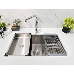 Chậu rửa bát Roslerer  RL04-7545DA | Chậu 1 hố inox âm toàn phần | TẶNG VÒI ROSLERER RL-168 5