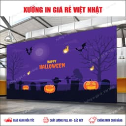 Phông Halloween in theo yêu cầu_ Mẫu sẵn_Mẫu thiết kế_In Nhanh 2
