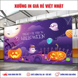 Phông Halloween in theo yêu cầu_ Mẫu sẵn_Mẫu thiết kế_In Nhanh 5