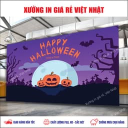 Phông Halloween in theo yêu cầu_ Mẫu sẵn_Mẫu thiết kế_In Nhanh 7