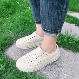 Giày lười nhựa unisex siêu nhẹ, chống nước, thoáng khí, đế cao 4cm – size 35-43 .LC8 7