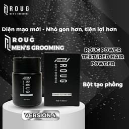 Bột tạo phồng tóc nam Roug Powder Texture Hair 60ml giữ nếp, hút dầu tóc tốt Roug Men's Grooming 3