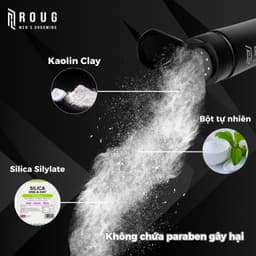 Bột tạo phồng tóc nam Roug Powder Texture Hair 60ml giữ nếp, hút dầu tóc tốt Roug Men's Grooming 8