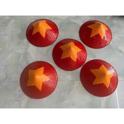 Nón lá cờ đỏ sao vàng  size40cm, nón sao vàng, nón lá truyền thống, nón lá nghệ thuật 6