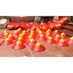 Nón lá cờ đỏ sao vàng  size40cm, nón sao vàng, nón lá truyền thống, nón lá nghệ thuật 3