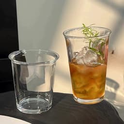 Hộp 6 Ly Thuỷ Tinh Uống Sinh Tố Trà Chanh 250- 460ML Có Thể Xếp Chồng 5