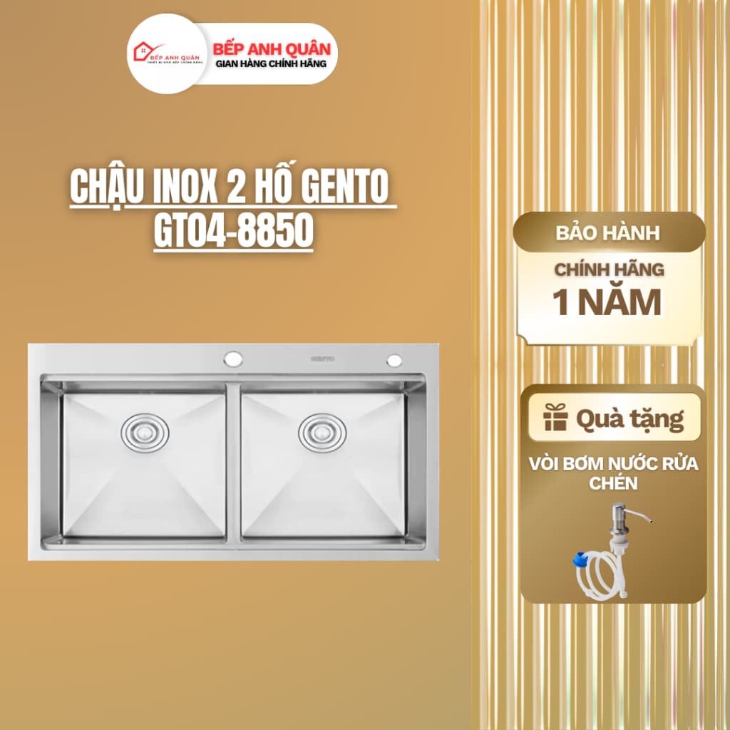 CHẬU RỬA GENTO GT04-8850 | Công nghệ hàng đầu Nhật Bản