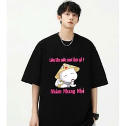 Áo thun slogan lớn lên ước mơ làm gì – Câu nói hài hước meme, unisex nam nữ, chất cotton 100% 4