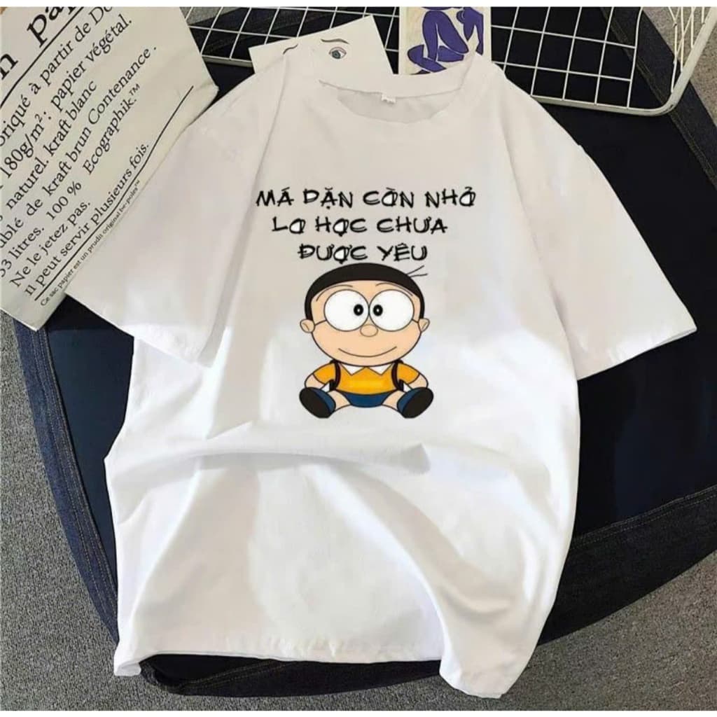 Áo thun má dặn con nhớ – Câu nói hài hước meme, unisex nam nữ, chất cotton 100%