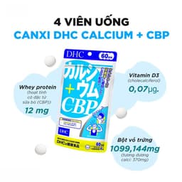 Thực Phẩm Bảo Vệ Sức Khỏe DHC Bổ Sung Calcium+CBP 30 Ngày 2