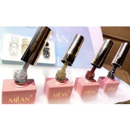 Sét nhũ flash Milan 4 màu cơ bản hàng chính hãng tặng kèm bảng màu hình gấu 3