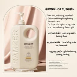 Sữa Tắm RAMZER Amino Acid Hương Nước Hoa  2in1 chai 1lml siêu thơm và lưu hương 3