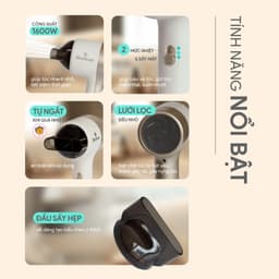 Máy Sấy Tóc Bluestone HDB-1831, 1600w - Thiết Kế Gọn Nhẹ, Hàng Chính Hãng 7
