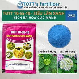 Kích Thích Ra Hoa cực mạnh, siêu lân 10-55-10 gói 25G TOTT's fertilizer 2