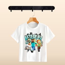 Áo Thun In Hoạt Hình MineCraff Nhiều Mẫu Cực Đẹp Cho Bé Trai 3
