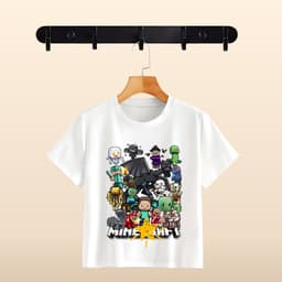 Áo Thun In Hoạt Hình MineCraff Nhiều Mẫu Cực Đẹp Cho Bé Trai 2