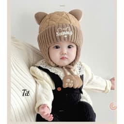 Mũ Nỉ Chống Gió Bảo Vệ Tai Dành Cho Trẻ Em, Phù Hợp Với Cả Bé Trai và Bé Gái. 5