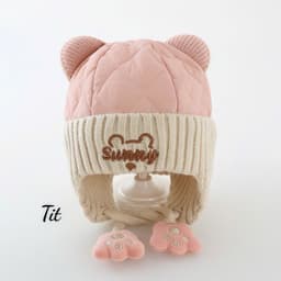 Mũ Nỉ Chống Gió Bảo Vệ Tai Dành Cho Trẻ Em, Phù Hợp Với Cả Bé Trai và Bé Gái. 2