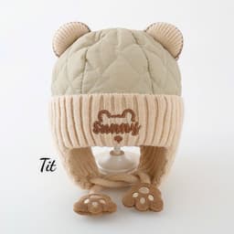 Mũ Nỉ Chống Gió Bảo Vệ Tai Dành Cho Trẻ Em, Phù Hợp Với Cả Bé Trai và Bé Gái. 7