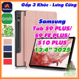 [Lưng Cứng] Bao Da MTB Samsung Tab S9 PLUS/ S9 FE PLUS/ S10 PLUS 12.4" S9+/ S9 FE+/ S10+ Gấp 3 Khúc Có Nam Châm 1