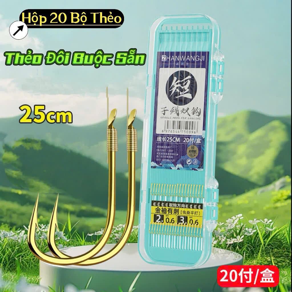 Hộp thẻo ZHANWANGJI Bộ thẻo 20 lưỡi tích hợp 2 size  ( 1+2 , 2+3 , 3+4, 4+5 ,5+6 , 6+7 )