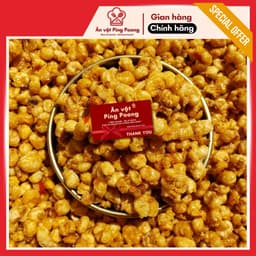 Bắp Sấy Giòn Ăn Liền - Lon 300G - Ngô Rang Giòn, Tách Hạt, Ướp Gia Vị, Hạt Biếu Tết 8