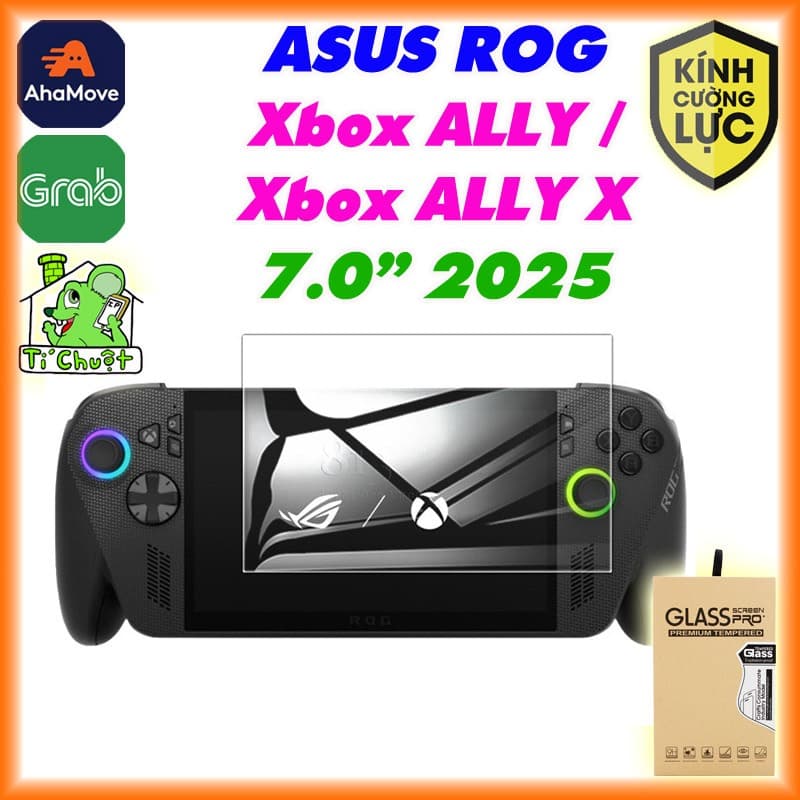[Ảnh Thật] Kính CL Máy Game ASUS ROG Xbox ALLY/ Xbox ALLY X 7" 2025 Trong Suốt Cường Lực 2.5D Phủ Nano