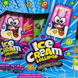Sỉ ( Hộp x 30g ) Kẹo Mút Kem Nổ Trong Miệng PALETA TRUENO POP Siêu Ngon Hấp Dẫn, Ăn Vặt Cổng Trường 2