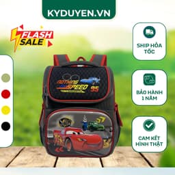 Balo học sinh nam Cars chống gù Feitong – siêu nhẹ, chống nước, 3 ngăn rộng rãi cho bé tiểu học - Kỳ Duyên 1