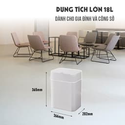 Thùng rác cảm ứng Thùng rác thông minh KALPEN G3 dung tích 18L- Chính hãng Kalpen 8