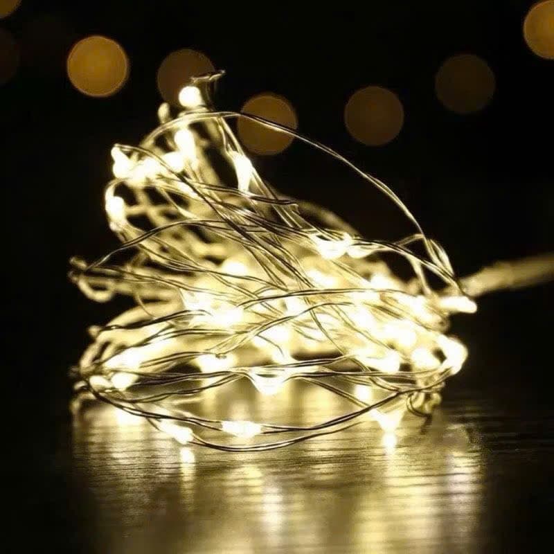✨ ĐÈN LED DÂY MINI DÙNG PIN ÁNH VÀNG ẤM - phụ kiện không thể thiếu