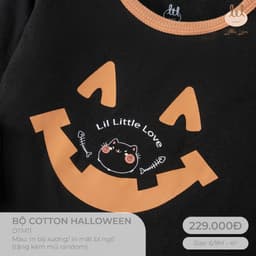 Bộ dài tay Halloween dành cho bé Lil Little Love (DTM11) 7