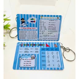 Móc khóa bảng tuần hoàn hóa học- Bảng tuần hoàn các nguyên tố hoá học theo chương trình mới có bán sỉ, móc khóa toán Học 5