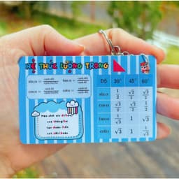 Móc khóa bảng tuần hoàn hóa học- Bảng tuần hoàn các nguyên tố hoá học theo chương trình mới có bán sỉ, móc khóa toán Học 6