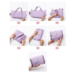 Túi Du Lịch 2 Tầng Cỡ Lớn Gấp Gọn DVN Đa Năng Chống Nước Xách Tay Vải Đựng Quần Áo Nhiều Ngăn 1728 7
