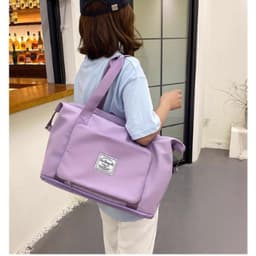 Túi Du Lịch 2 Tầng Cỡ Lớn Gấp Gọn DVN Đa Năng Chống Nước Xách Tay Vải Đựng Quần Áo Nhiều Ngăn 1728 8