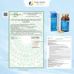 [Hàng c ty full va.t ko hủy] Viên uống dầu cá FFC Omega EPA & DHA hỗ trợ giảm mỡ máu FINE JAPAN lọ 150 viên 6