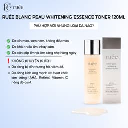 Nước hoa hồng cấp ẩm sâu RUÉE Blanc Peau Whitening Essence Toner 120ml - Chính hãng Hàn Quốc 5