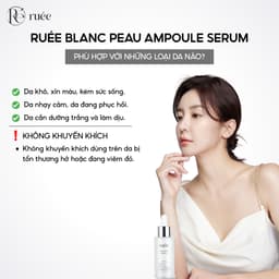 Serum dưỡng trắng da chuyên sâu RUÉE Blanc Peau Ampoule 50ml - Chính hãng Hàn Quốc 5