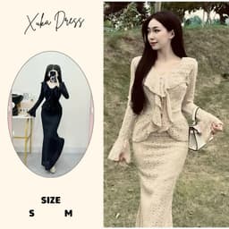 Xukadress_ Set ren đuôi cá bèo cổ – đồ nữ đi tiệc sang trọng  – tôn dáng – đi tiệc cực xinh 2