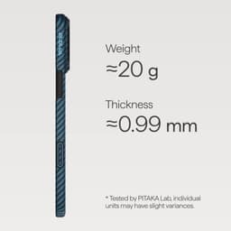 Ốp lưng Pitaka cho 17 Pro Ultra-Slim with PitaTap điều khiển camera chống sốc siêu mỏng - Chính hãng 2