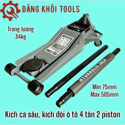 Kích cá sấu 4 tấn, Kích gầm ô tô 4 tấn 2 piston 1
