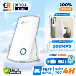 Bộ Mở Rộng Kích Sóng Wifi Tp-Link Wa850Re 300Mbps Có Cổng Lan Chính Hãng bảo hành 24 tháng 1