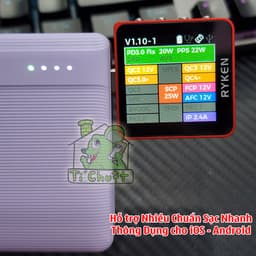 [Chính Hãng] Pin Sạc Dự Phòng USAMS US-CD203 10.000mAh 20W PD+QC3.0 3 Cổng Sạc Siêu Mỏng 9