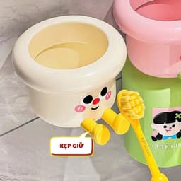 Kệ để bàn chải đánh răng giá để bàn chải đánh răng decor trang trí nhà tắm giúp bé thích đánh răng hơn 7