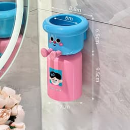 Kệ để bàn chải đánh răng giá để bàn chải đánh răng decor trang trí nhà tắm giúp bé thích đánh răng hơn 9