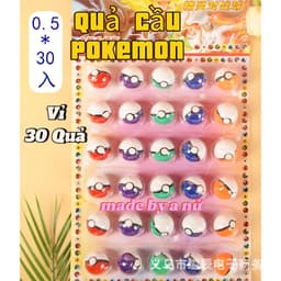 Vỉ 30 Quả Cầu Pokemon Đồ Chơi Bóng Đựng Pokémon Mini 1