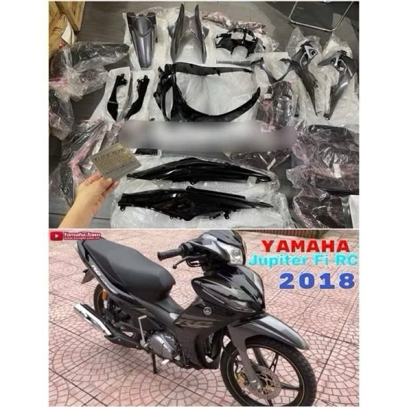 Dàn áo Jupiter fi 115 đời 2014 đen xám (23 chi tiết)