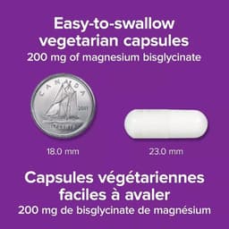 { HÀNG TEM NHẬP KHẨU } Magie Magnesium 200mg Webber Naturals 4